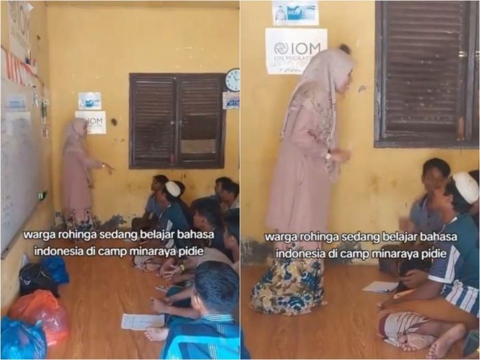 Netizen Geram! Setelah Diberi Makan Enak, Kini Pengungsi Rohingya Diajari Bahasa Indonesia