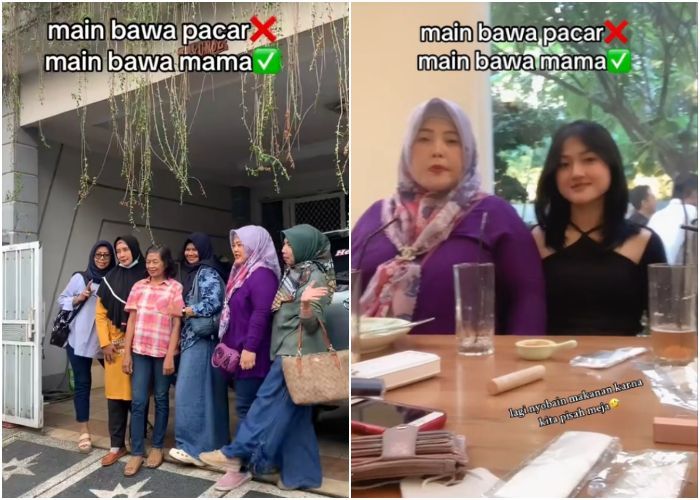 Bukan sama Pacar, Para Remaja Putri Malah Ajak Ibu Masing-masing Nongkrong di Kafe