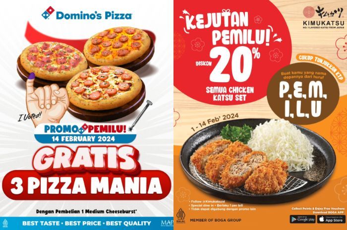 11 Promo Diskon Makanan di Hari Pemilu 2024, Nyoblos Yuk!