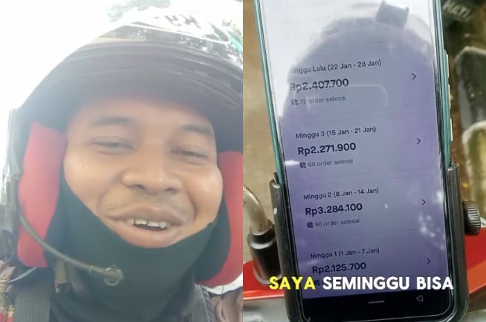 Keren, Driver Ojol Ini Beberkan Pendapatannya Mencapai Jutaan Rupiah dalam Seminggu