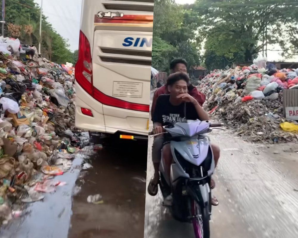 Memprihatinkan, Tumpukan Sampah yang Memblukda di Terminal Purabaya Mirip Tempat Pembuangan Sampah