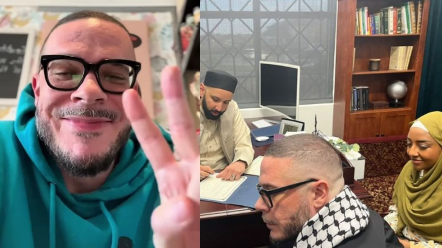 Aktivis AS, Shaun King dan Istrinya Mualaf pada Malam Pertama Ramadan 1445 H