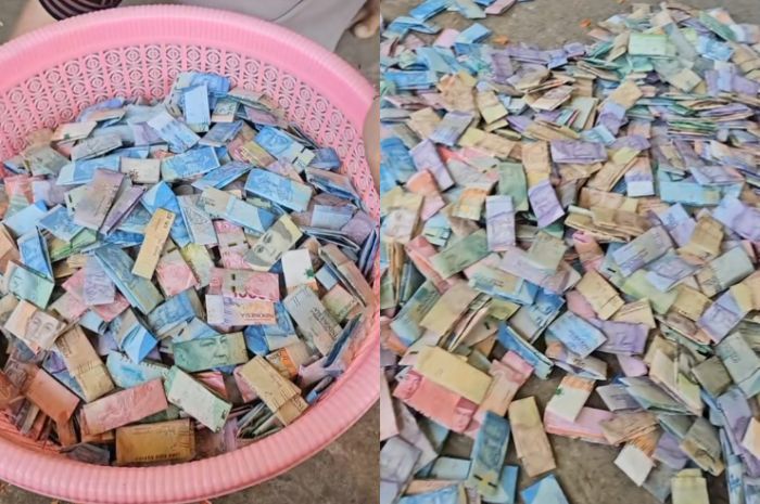 Wanita Ini Bongkar Celengan selama Setahun, Isinya Fantastis Capai Puluhan Juta Rupiah