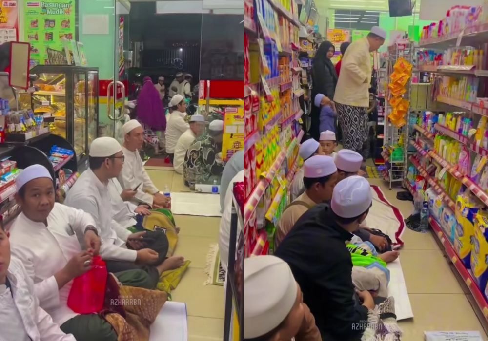 Jelang Akhir Ramadan, Jamaah Salat Tarawih di Dalam Minimarket Saking Masjidnya Gak Muat di Bogor