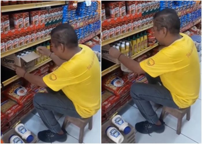 Viral Karyawan Unjuk Skill Susun Barang di Rak Minimarket dengan Cepat, Gak Capek dan Hasilnya Rapi!