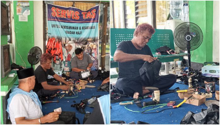 Berkah Haji 2024, Tukang Servis Tas Jemaah Haji di Donohudan Boyolali Panen Cuan