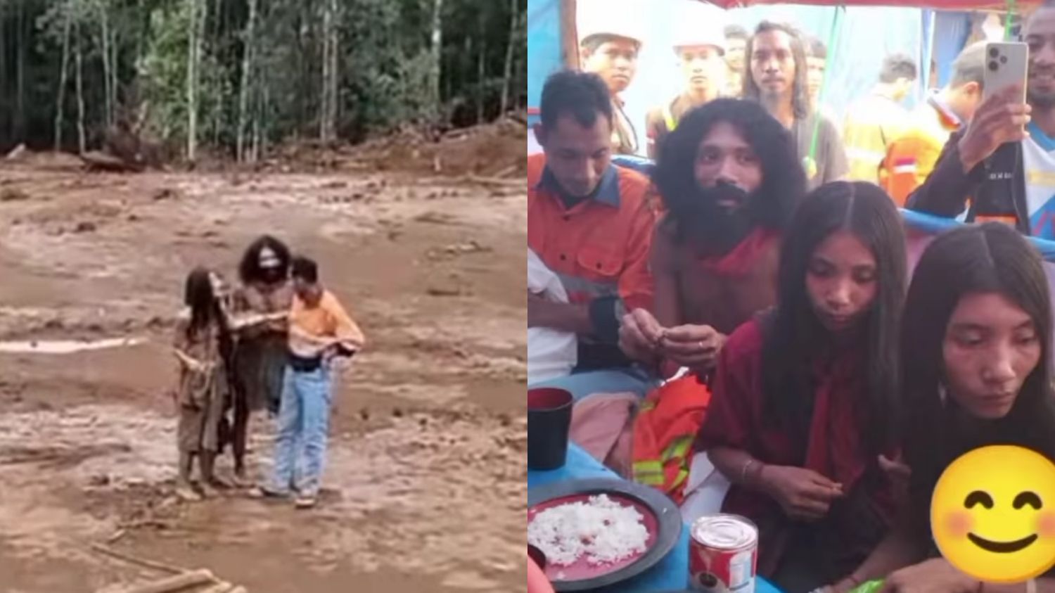 Viral Momen Penjaga Hutan Suku Togutil Halmahera Diajak Makan Bareng oleh Pekerja Proyek