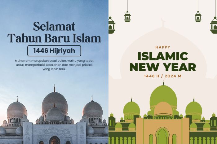 12 Contoh Poster Tahun Baru Islam 2024 1 Muharram 1446 H