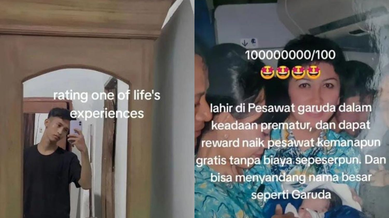 Viral Cowok Hoki Seumur Hidup, Dari Lahir di Pesawat Garuda Hingga Gratis Tiket Selamanya!