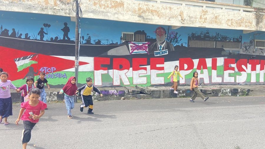Via Mural, Komunitas Seni Parepare Tunjukkan Dukungan untuk Palestina