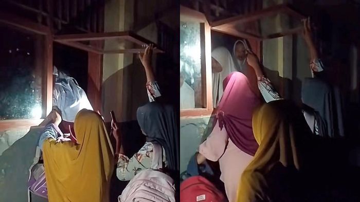 Aksi Para Ibu Bersemangat Pilih Bangku Sekolah untuk Anak Saat Awal Masuk Sekolah