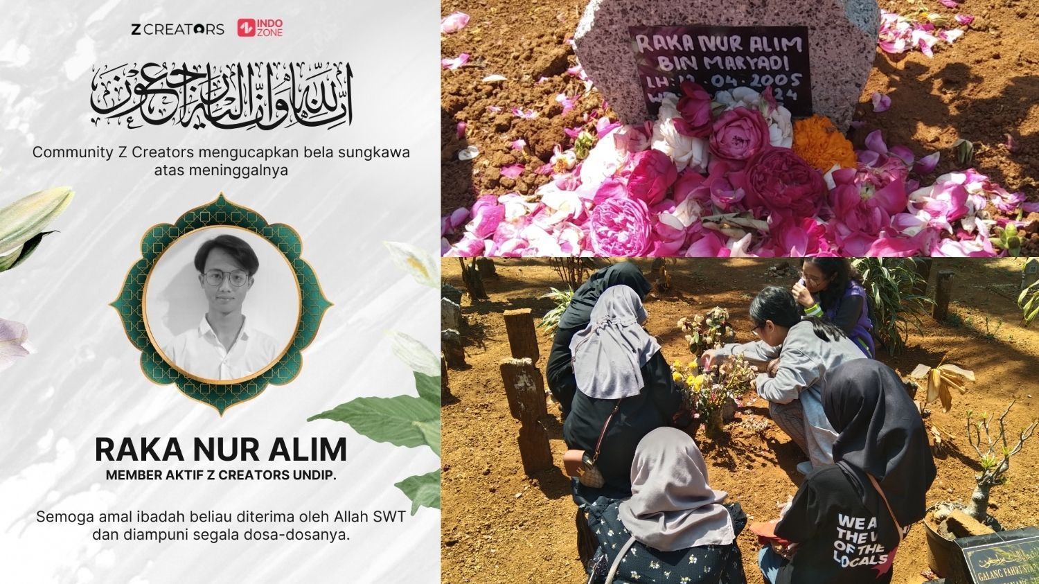 Mengenang Raka Nur Alim: Kisah Persahabatan yang Abadi di Hati ZCreators Undip