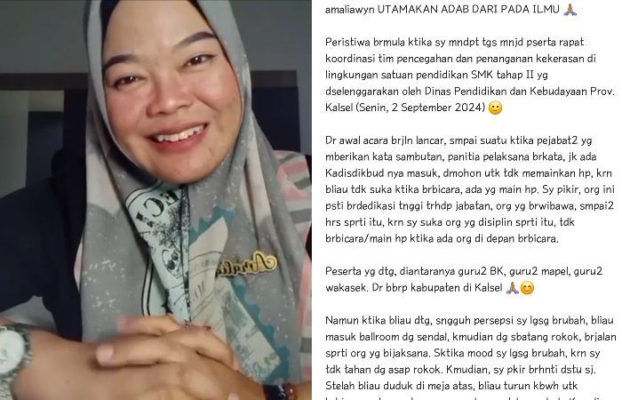 Viral! Seorang Guru Ceritakan Dirinya Diusir saat Rapat Usai Tegur Kepala Dinas yang Merokok di Ruangan ber-AC