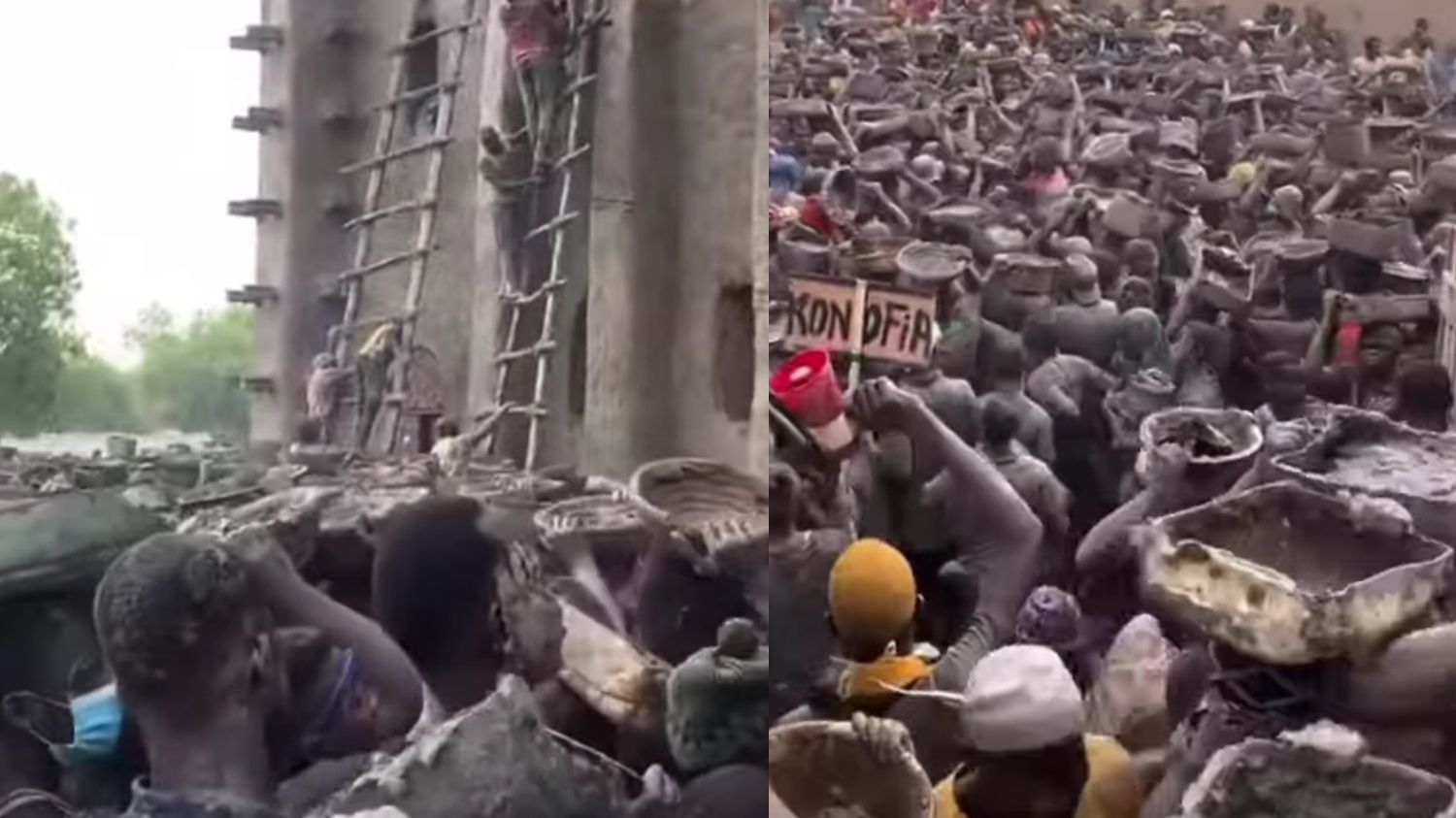 Viral! Warga Mali Bersatu Membangun Kembali Masjid Bersejarah, Netizen: Keren Banget Gotong Royongnya!