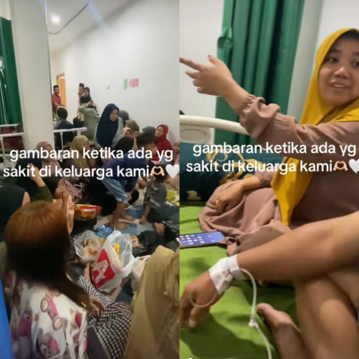 Viral! Momen Pasien di Rawat di Klinik Dijenguk Banyak Orang, Netizen: Berasa Lagi Hajatan