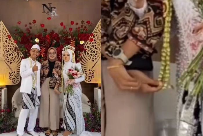 Viral, Wanita Diam-diam Ambil Bunga Melati Pengantin, Disebut Ngebet Ingin Nikah Oleh Netizen