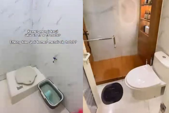 Viral, Transformasi Toilet Sederhana Jadi 'Mewah' Bak Hotel Bintang Lima, Netizen: Kamar Mandi Impian!