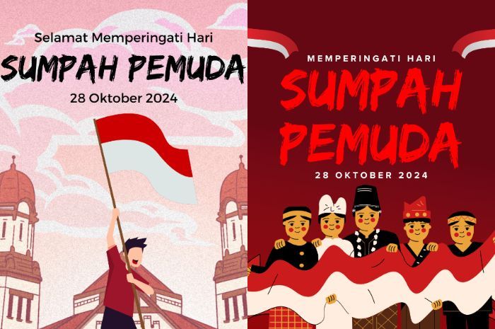 10 Contoh Gambar Poster Sumpah Pemuda 2024, Simple dan Keren!