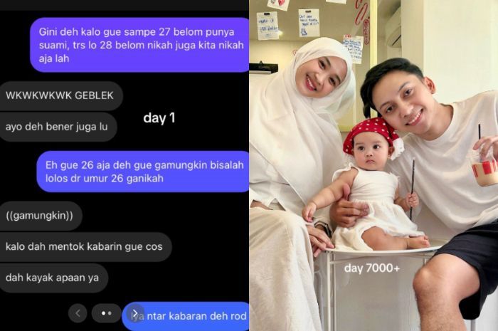 Viral, Perempuan Ini Iseng Ajak Teman Menikah Malah Berujung ke Pelaminan