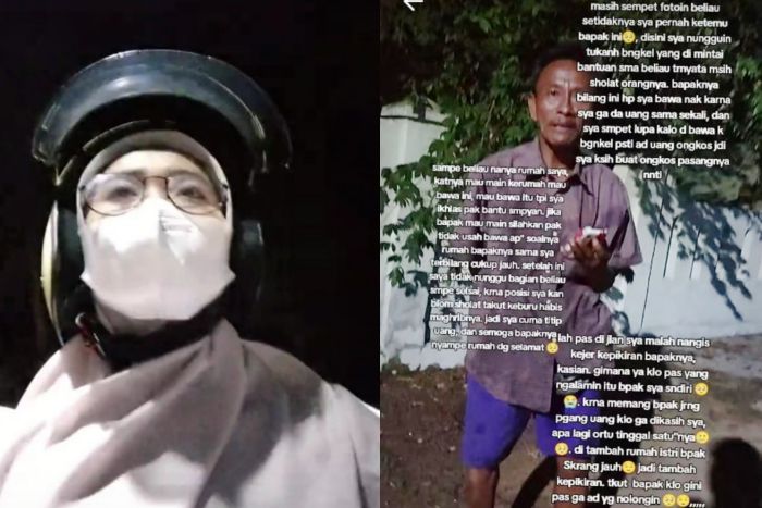 Viral! Curhatan Wanita di Sumenep yang Bantu Pemotor Mogok di Jalan, Berujung Ingat Bapaknya di Rumah