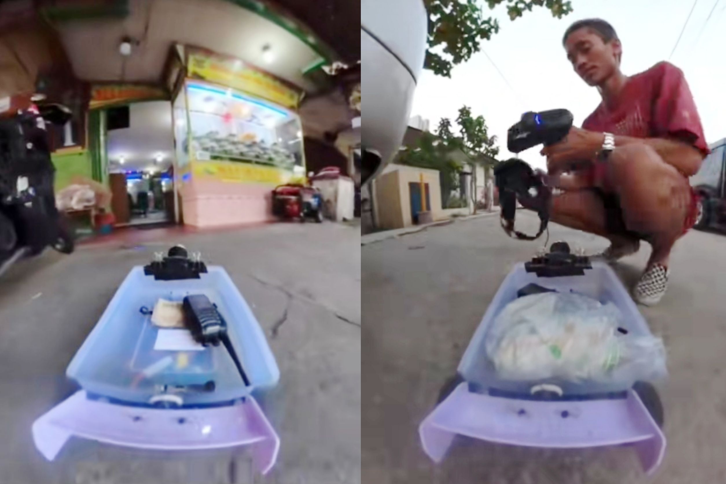 Viral! Aksi Pria Beli Nasi Padang dengan Mobil Remote Control, Netizen : Cocok Buat Kaum Rebahan