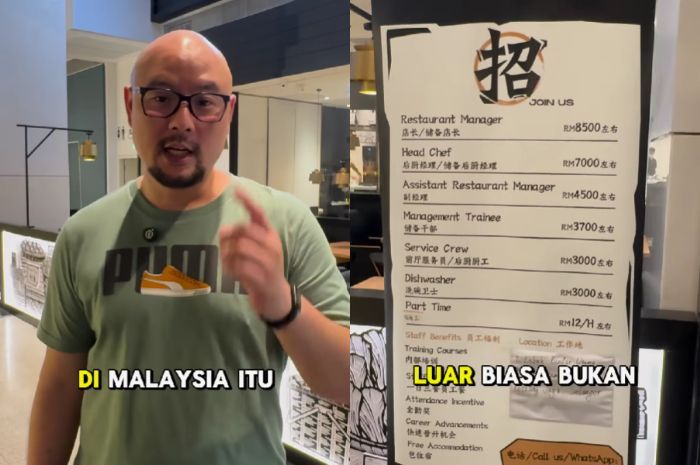 Unik! Loker di Malaysia Ini Pajang Upah Gaji Calon Karyawan di Depan Toko