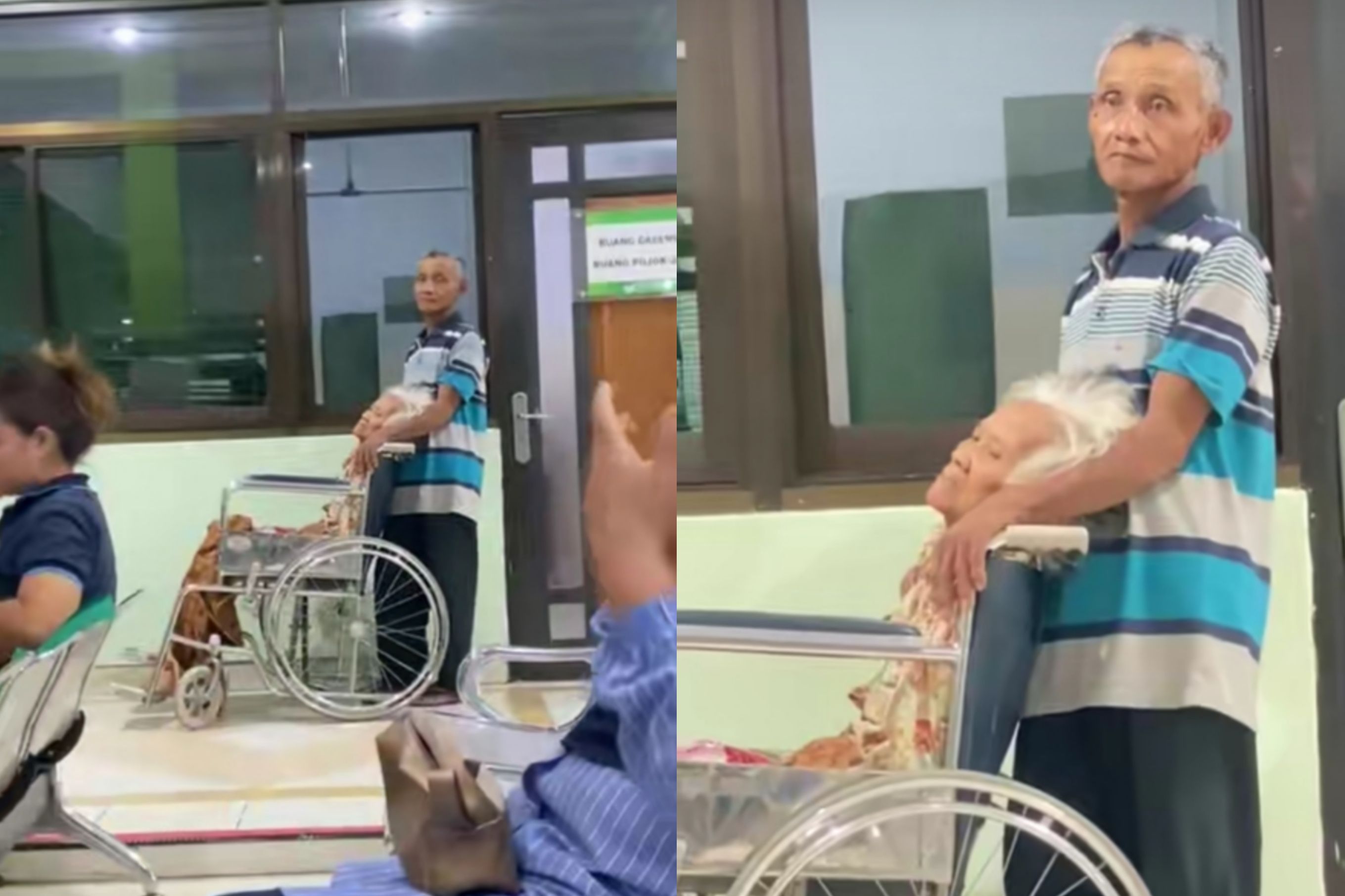 Viral Momen Haru Seorang Kakek Setia Temani Istri Berobat, Netizen: Cinta Sesungguhnya