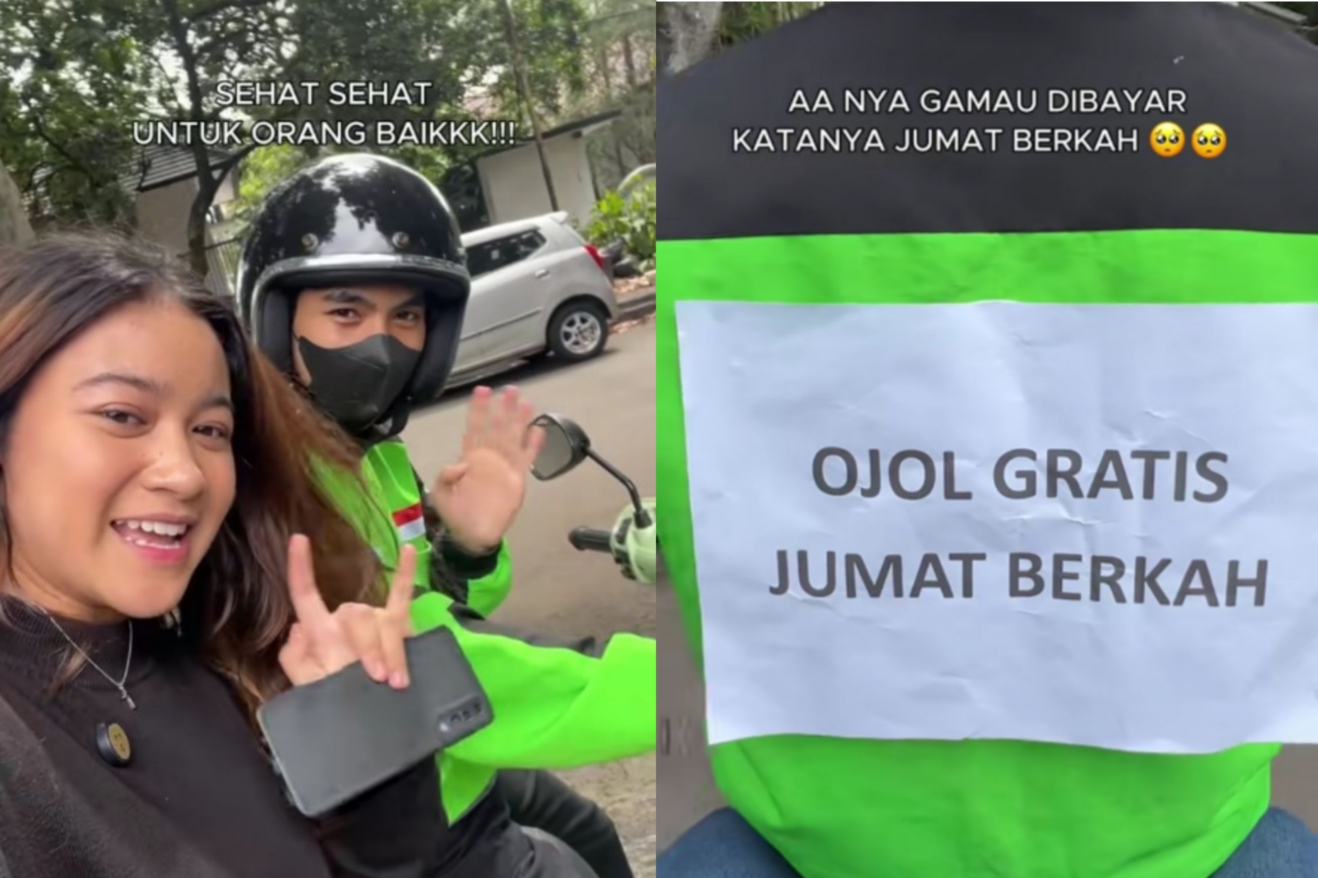 Viral, Driver Ojol Gratiskan Tarif Untuk Penumpangnya, Bikin Warganet Terharu Hingga Beri Doa Untuk Sang Ibu