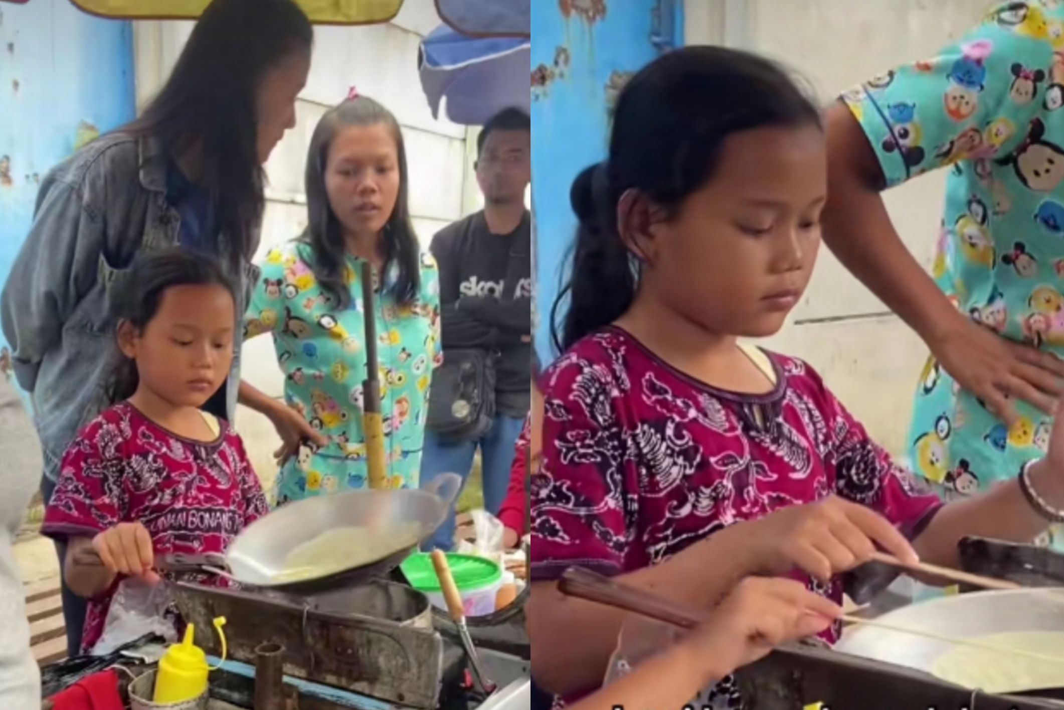 Viral! Bocah Perempuan Berjualan Papeda untuk Bantu Ibunya Demi Kebutuhan Sehari-hari