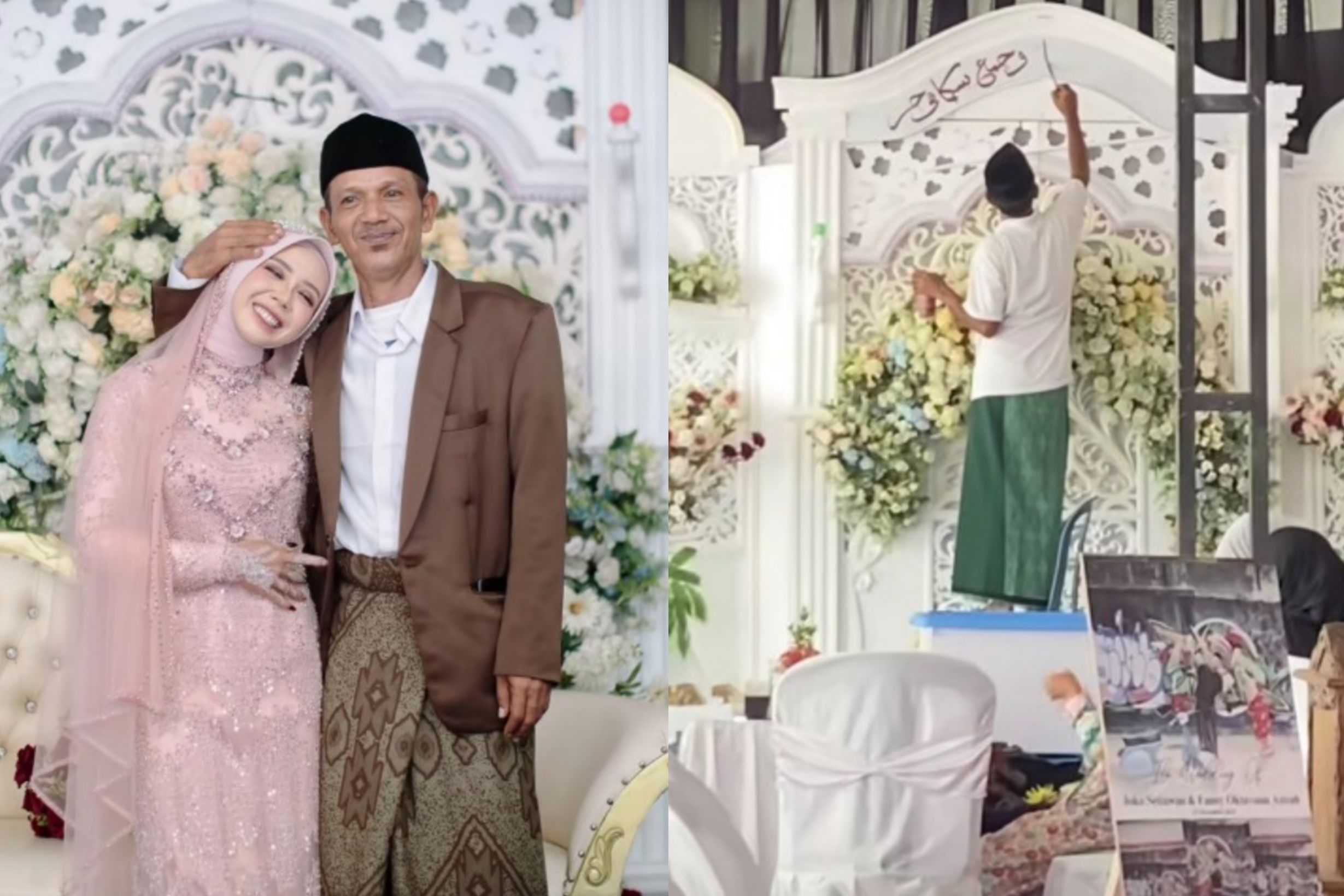 Viral Momen Tulus Seorang Ayah Siapkan Dekorasi Spesial Pernikahan Putrinya, Netizen: Dekor Termahal Di Dunia