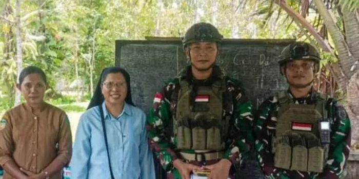 Satgas Yonif 503 Kostrad Dorong Semangat Belajar Anak Papua