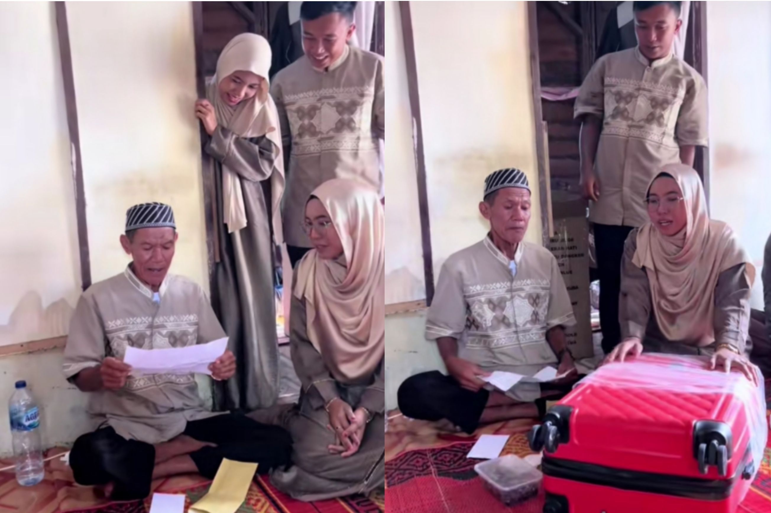Viral! Wanita Ini Biayai Umrah untuk Sang Kakek, Warganet: THR Paling Indah dan Bikin Iri