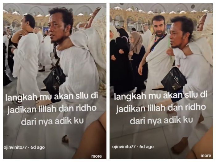 Tiru Uwais Al-Qarni, Pria Asal Pasuruan Ini Gendong Ibunya Saat Tawaf