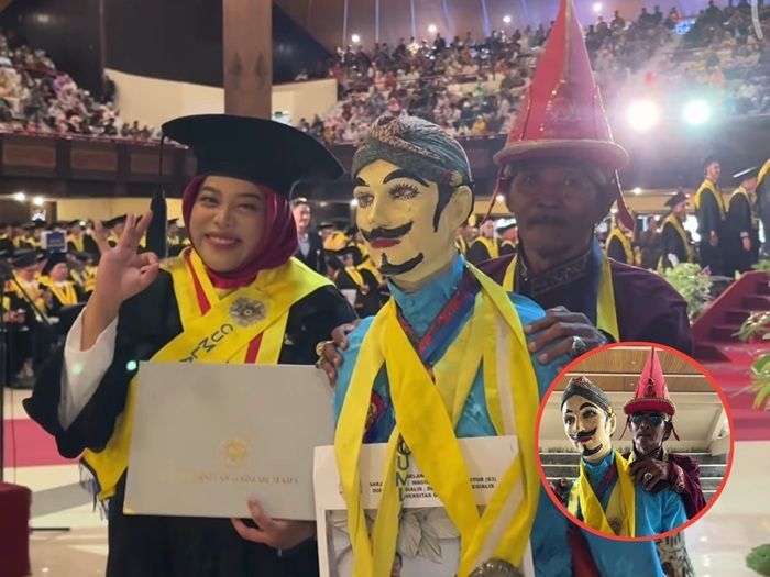 Bikin Haru, Viral Video Ayah Budayawan Beri Kejutan di Wisuda Menantunya Pakai Ledek Gogek