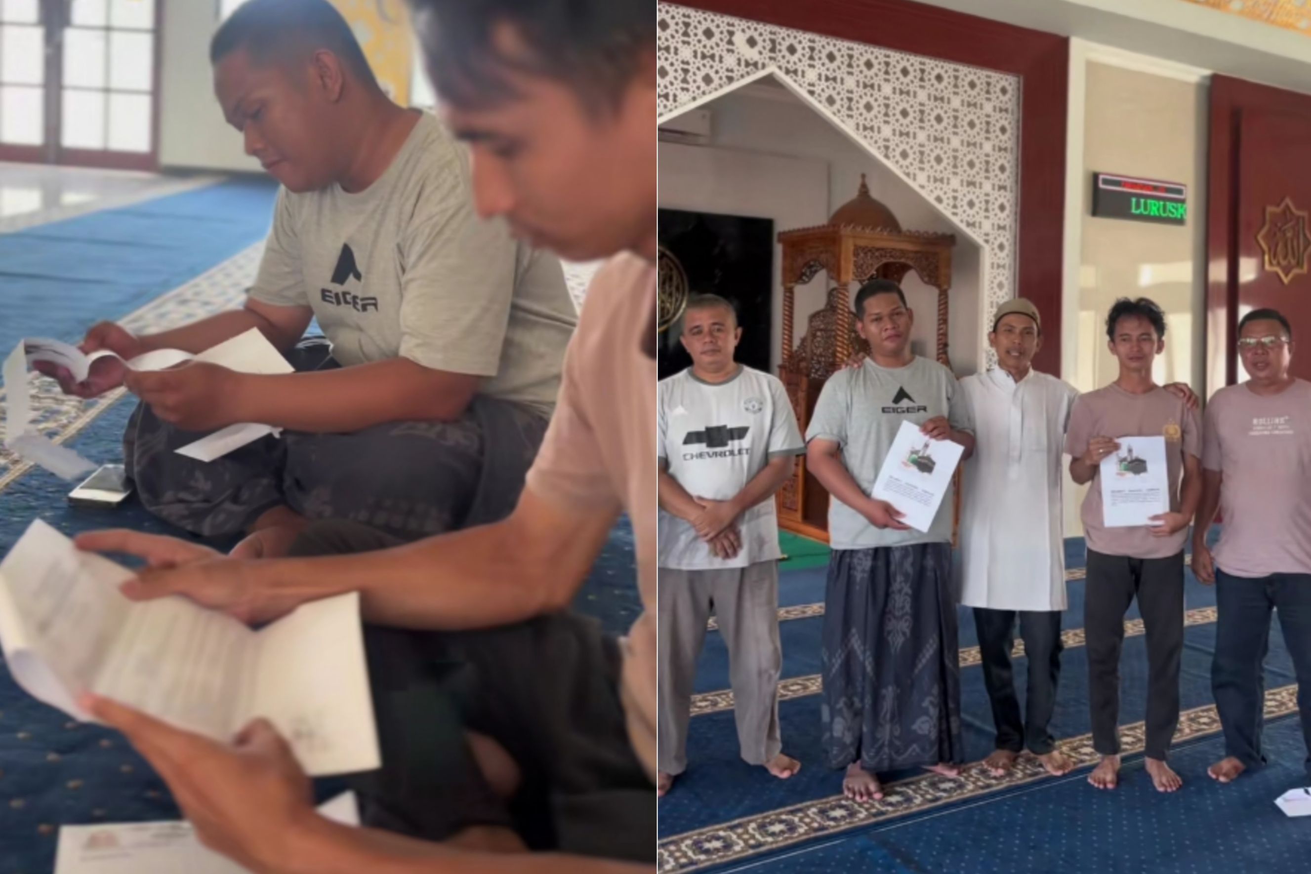Viral! 2 Marbot Masjid Jadi Korban Prank Dipecat, Ujungnya Dapat Kejutan Umrah Gratis