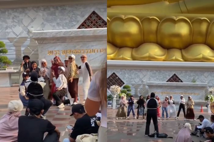 Viral Turis Indonesia Joget di Kuil Suci Bangkok, Ramai Dihujat Thailand