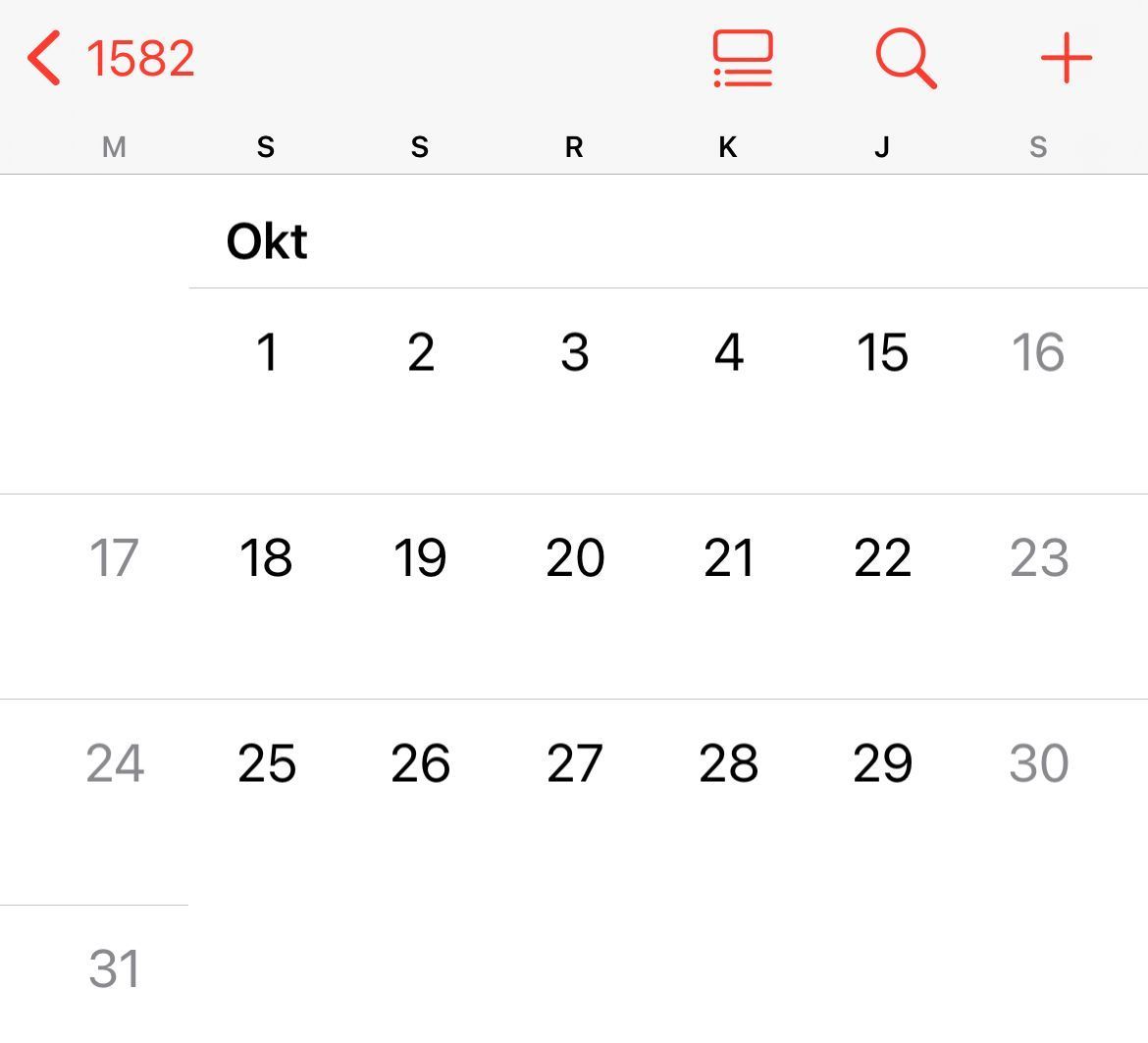 Misteri Hilangnya 10 Tanggal di Kalender Oktober 1582, Kok Bisa?