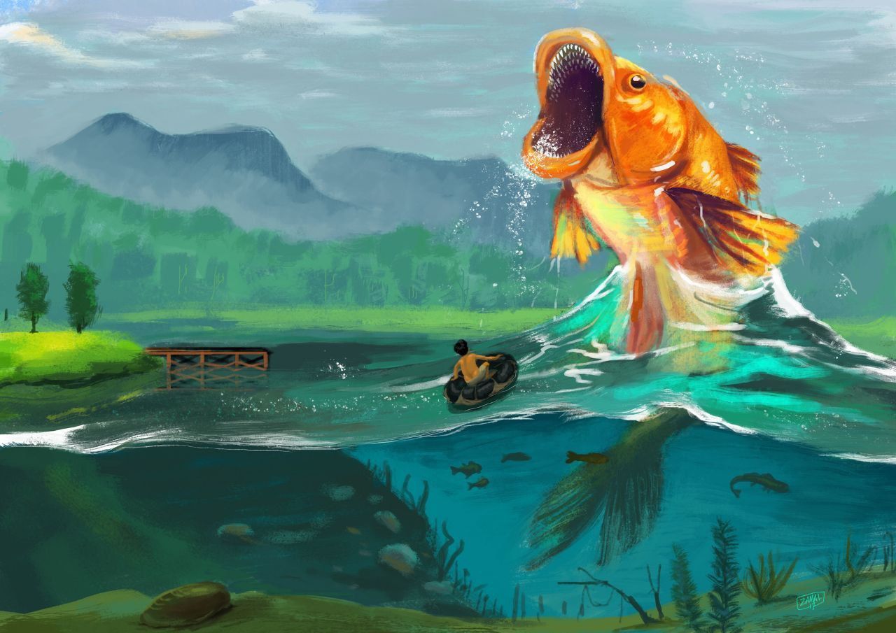 Legenda Kiai Layung,  Ikan Kancra Raksasa Penjaga Sungai Citarum