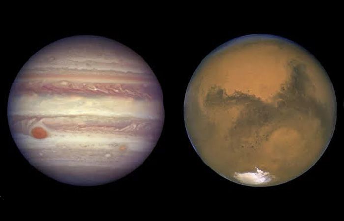 Malam Ini Mars dan Jupiter akan terlihat berdampingan dari Bumi