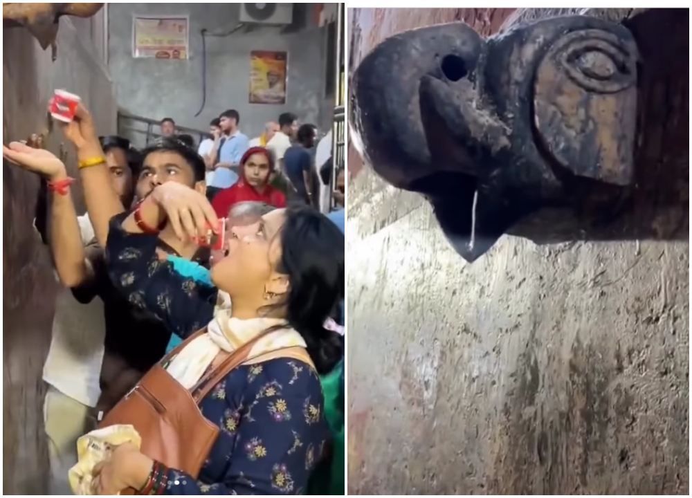  Viral Warga India Minum Air AC, Disangka Air Suci 'Charan Amrit' dari Kaki Dewa Krishna