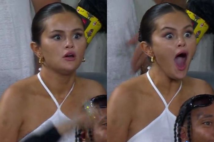Ekspresi Selena Gomez Terkesima Lihat Pertandingan Sepak Bola Lionel Messi, Mood Banget!