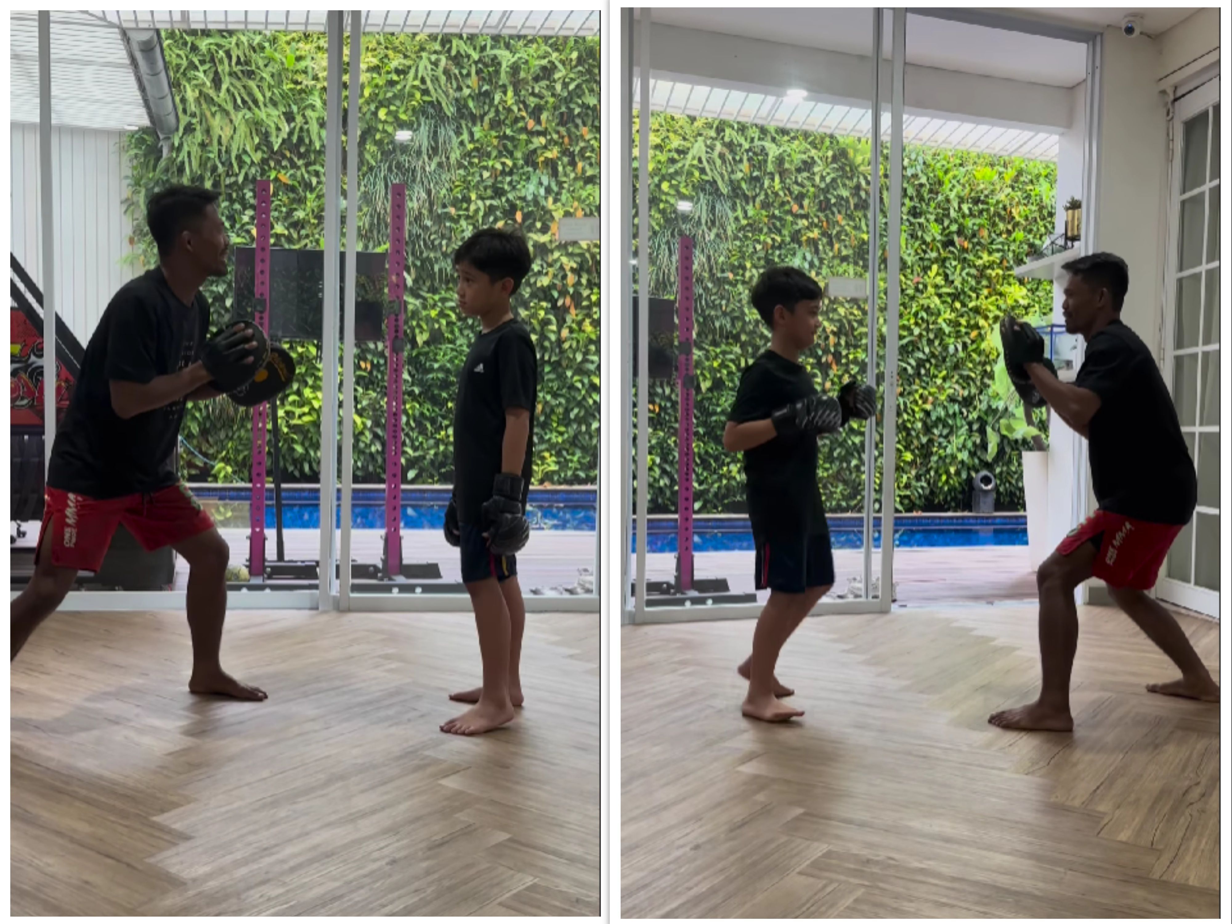 Rafathar Latihan Bela Diri Usai Ditonjok Teman, Raffi Ahmad Langsung Terjunkan Pelatih Petarung MMA!