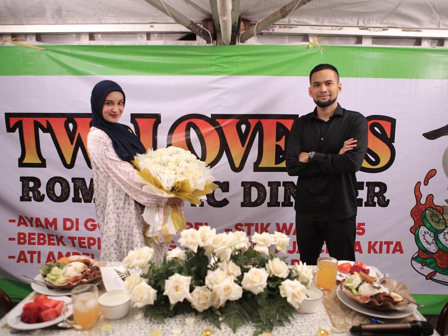 Shireen Sungkar dan Teuku Wisnu Rayakan Wedding Anniversary di Tenda Pecel Lele, Netizen: Romantis Banget