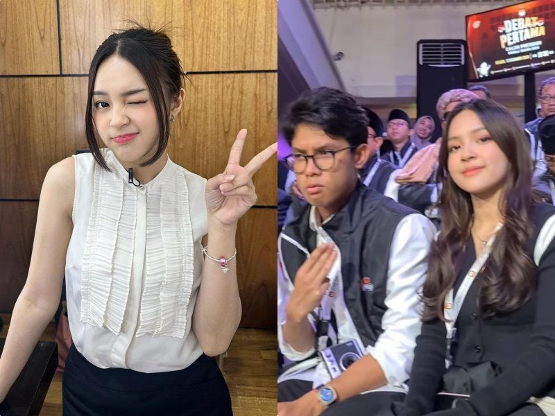 Mengenal Eca Aura, Influencer Muda yang Tertangkap Kamera Menemani Alam Ganjar Nonton Debat Capres