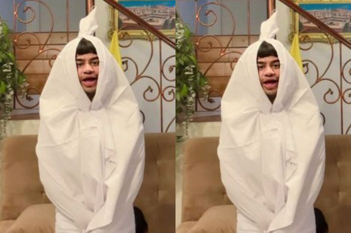 Fadil Jaidi Unggah Video Pakai Kain Kafan, Netizen: Bingung Mau Ngakak Apa Taubat