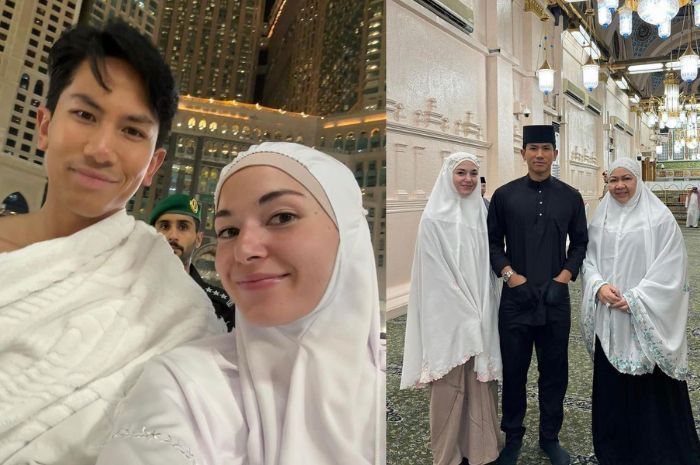 Anisha Rosnah Umrah Bareng Pangeran Mateen, Mukena Sederhananya Jadi Sorotan!