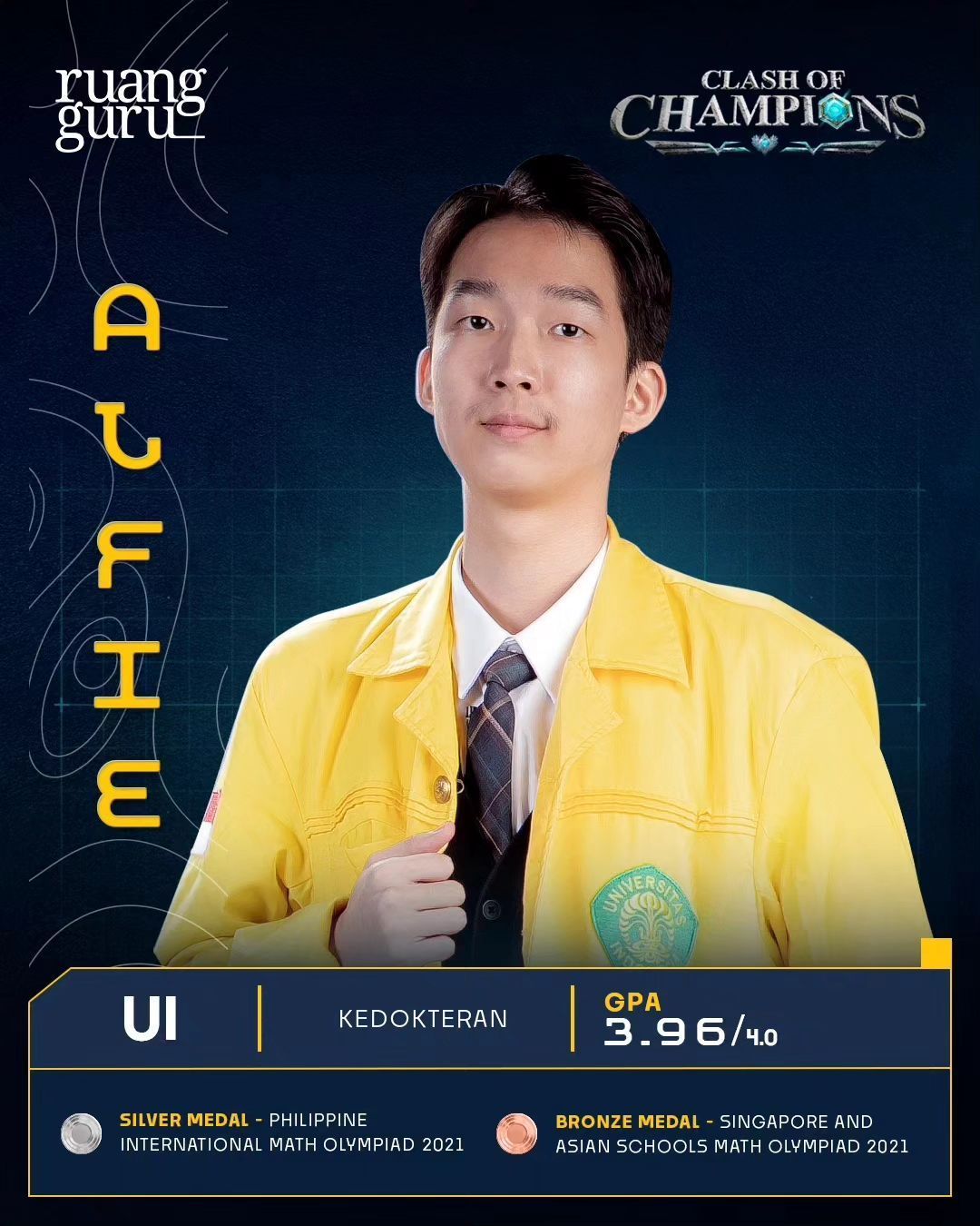 Profil dan Instagram Alfie, Peserta Clash of Champions yang Mahasiswa UI