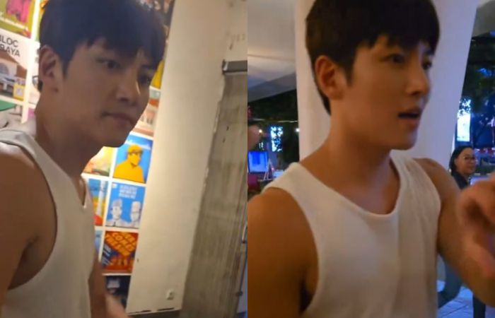 Ji Chang Wook Terciduk Jalan-jalan di M Bloc: Cuma Pake Kaos Kutang Putih!