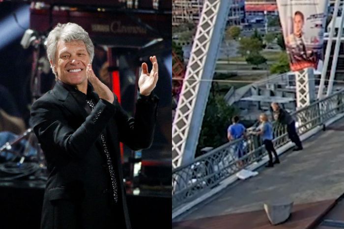 Aksi Heroik Jon Bon Jovi Selamatkan Wanita yang Hendak Bunuh Diri di Jembatan, Netizen: Respect!