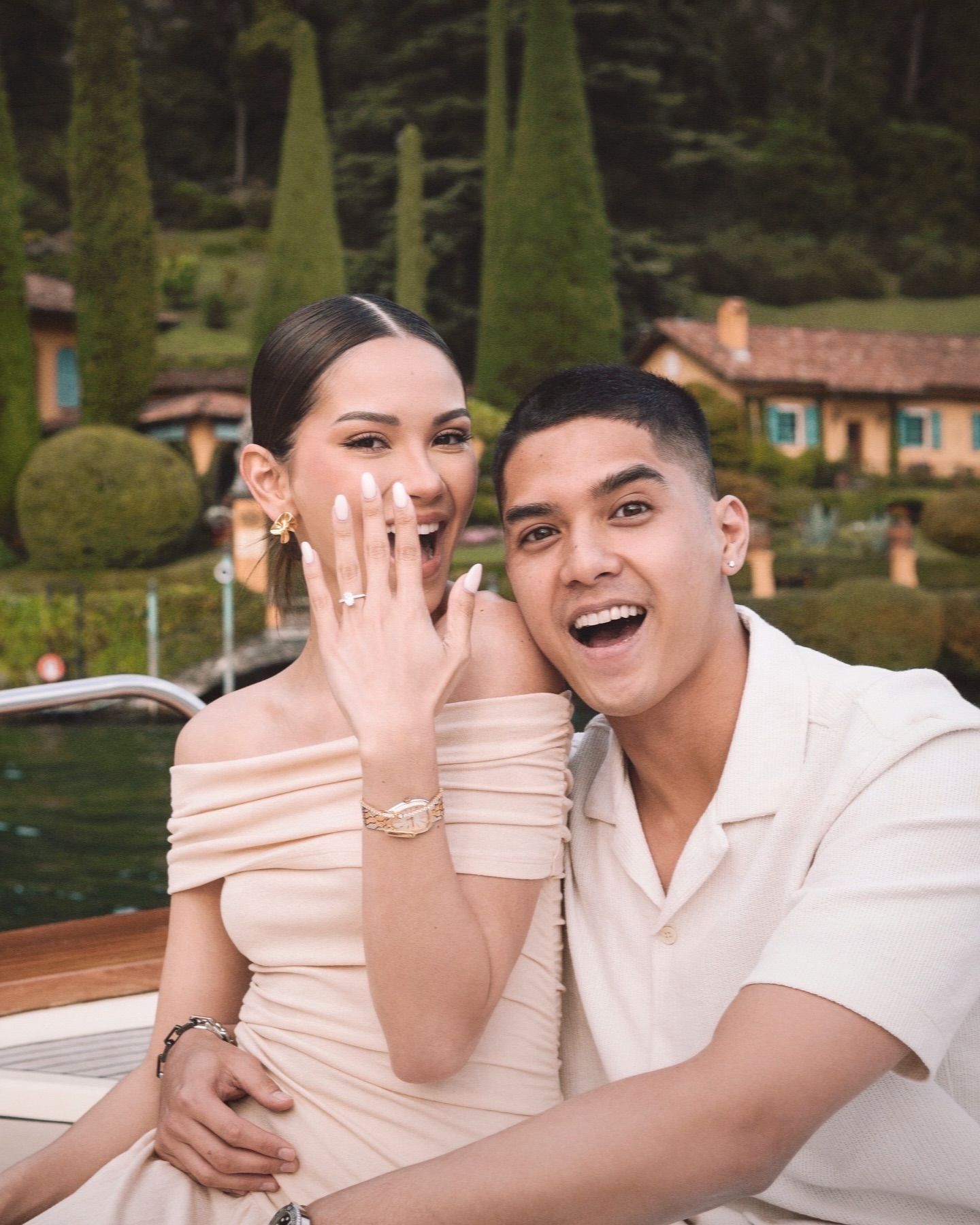 Al Ghazali Resmi Lamar Alyssa Daguise di Danau Como Italia: Bismillah
